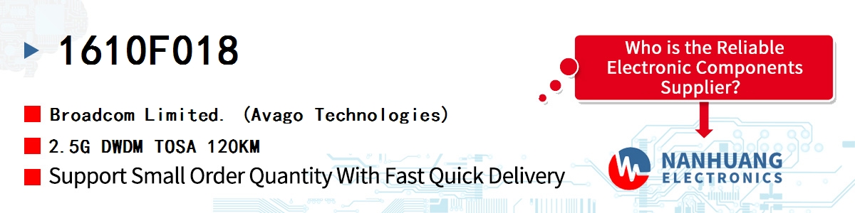 1610F018 AVAGO 2.5G DWDM TOSA 120KM