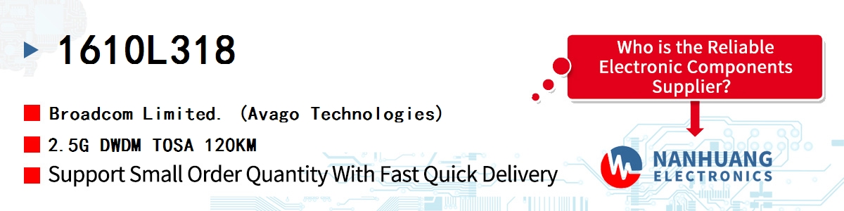 1610L318 AVAGO 2.5G DWDM TOSA 120KM