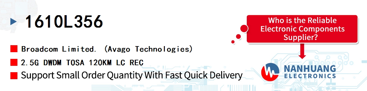 1610L356 AVAGO 2.5G DWDM TOSA 120KM LC REC