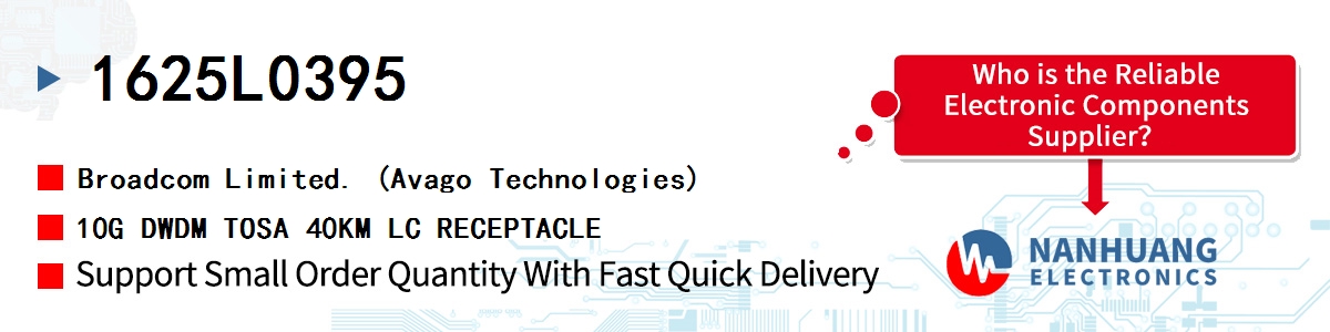 1625L0395 AVAGO 10G DWDM TOSA 40KM LC RECEPTACLE