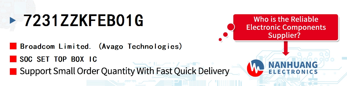 7231ZZKFEB01G AVAGO SOC SET TOP BOX IC