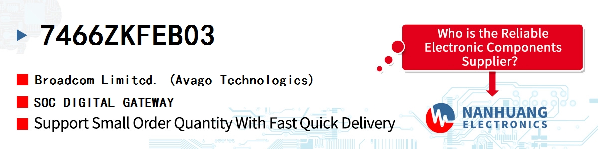 7466ZKFEB03 AVAGO SOC DIGITAL GATEWAY