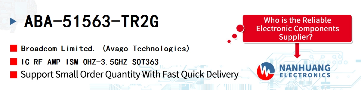 ABA-51563-TR2G AVAGO IC RF AMP ISM 0HZ-3.5GHZ SOT363