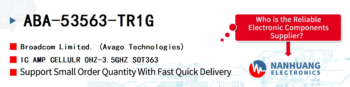 ABA-53563-TR1G AVAGO IC AMP CELLULR 0HZ-3.5GHZ SOT363