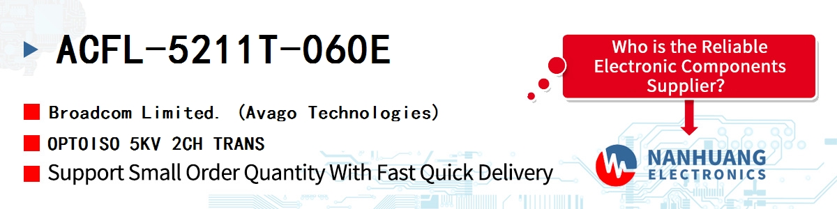 ACFL-5211T-060E AVAGO OPTOISO 5KV 2CH TRANS