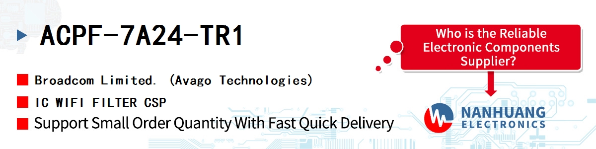 ACPF-7A24-TR1 AVAGO IC WIFI FILTER CSP