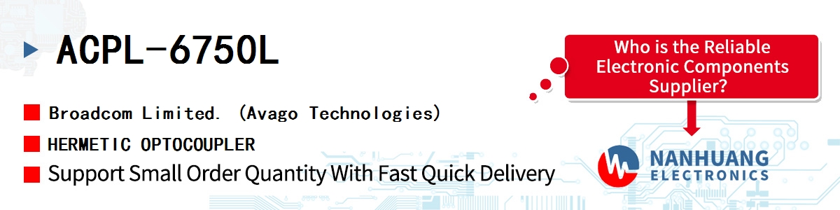 ACPL-6750L AVAGO HERMETIC OPTOCOUPLER