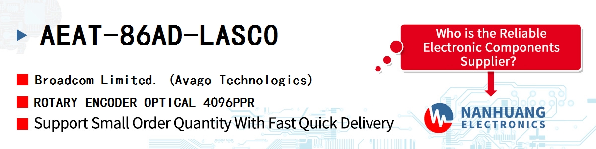 AEAT-86AD-LASC0 AVAGO ROTARY ENCODER OPTICAL 4096PPR