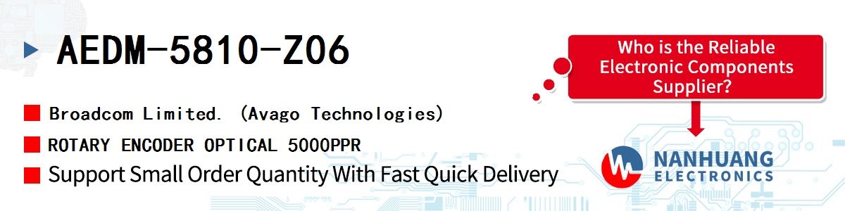 AEDM-5810-Z06 AVAGO ROTARY ENCODER OPTICAL 5000PPR