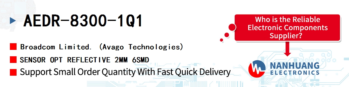AEDR-8300-1Q1 AVAGO SENSOR OPT REFLECTIVE 2MM 6SMD