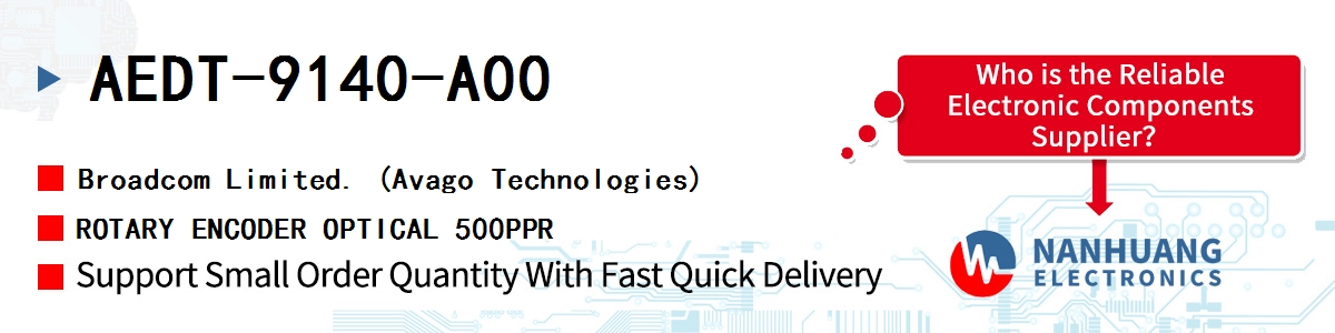 AEDT-9140-A00 AVAGO ROTARY ENCODER OPTICAL 500PPR