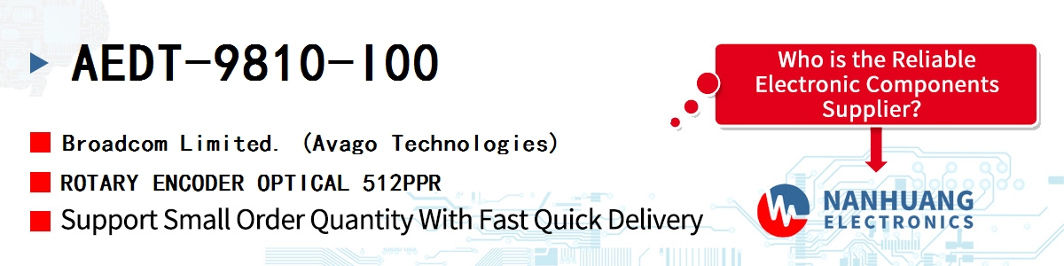 AEDT-9810-I00 AVAGO ROTARY ENCODER OPTICAL 512PPR