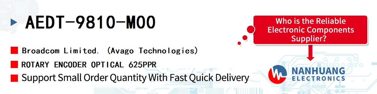 AEDT-9810-M00 AVAGO ROTARY ENCODER OPTICAL 625PPR