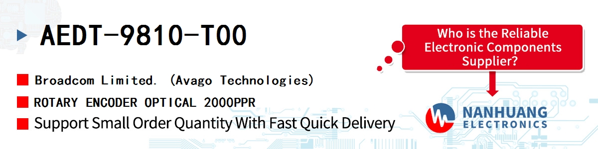 AEDT-9810-T00 AVAGO ROTARY ENCODER OPTICAL 2000PPR