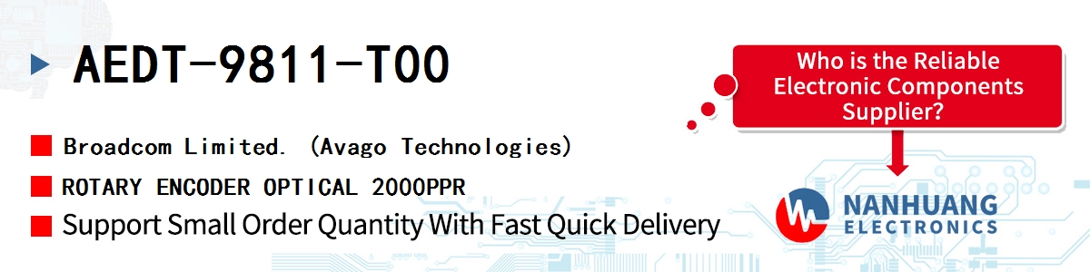 AEDT-9811-T00 AVAGO ROTARY ENCODER OPTICAL 2000PPR