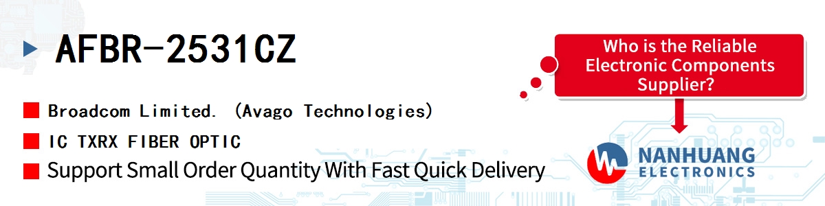 AFBR-2531CZ AVAGO IC TXRX FIBER OPTIC