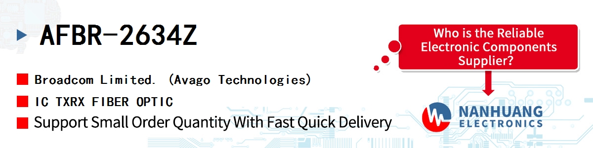 AFBR-2634Z AVAGO IC TXRX FIBER OPTIC