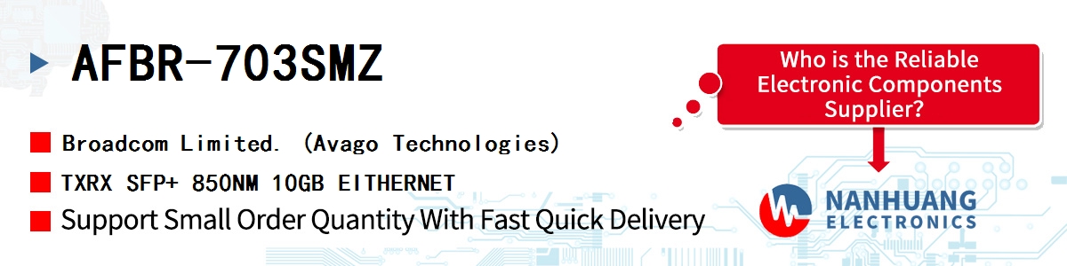 AFBR-703SMZ AVAGO TXRX SFP+ 850NM 10GB EITHERNET