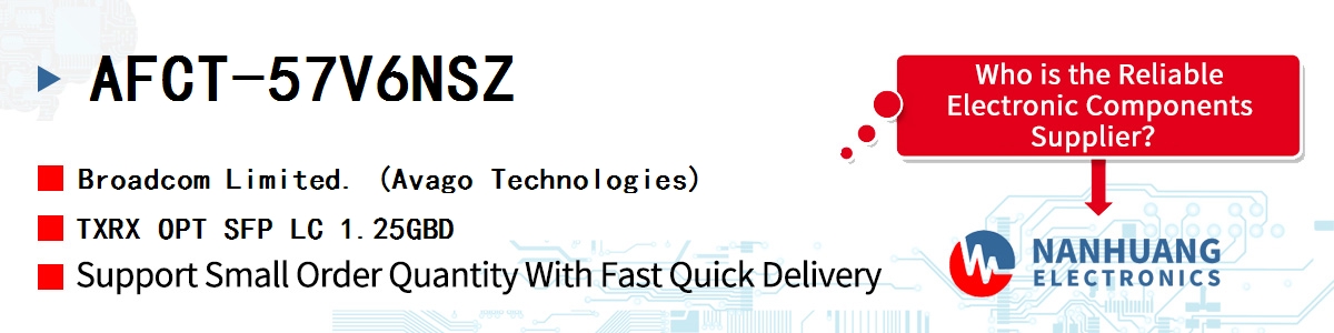 AFCT-57V6NSZ AVAGO TXRX OPT SFP LC 1.25GBD