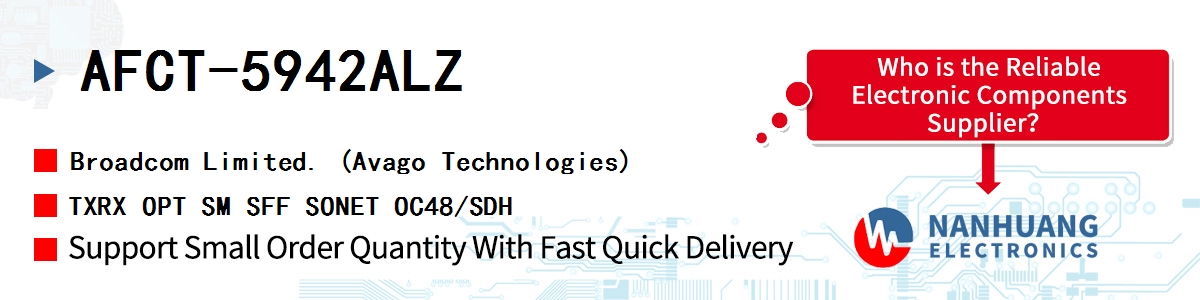 AFCT-5942ALZ AVAGO TXRX OPT SM SFF SONET OC48/SDH