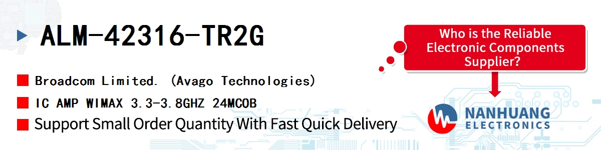 ALM-42316-TR2G AVAGO IC AMP WIMAX 3.3-3.8GHZ 24MCOB