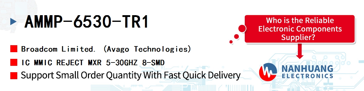 AMMP-6530-TR1 AVAGO IC MMIC REJECT MXR 5-30GHZ 8-SMD