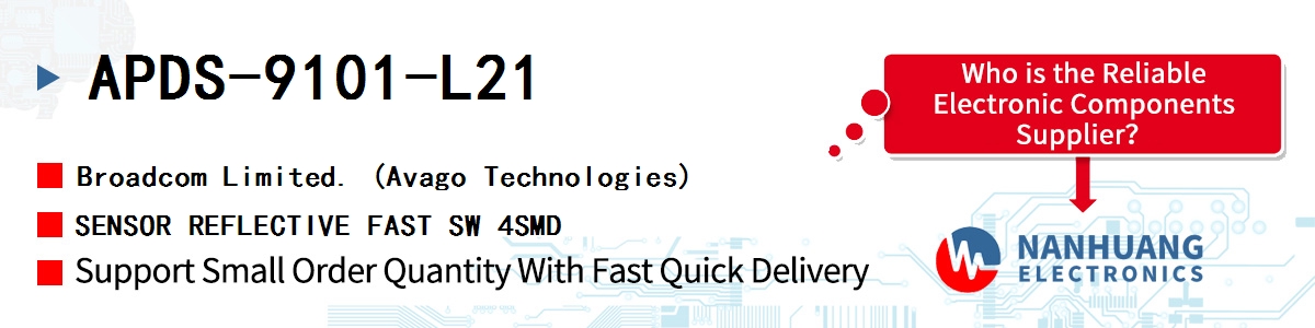 APDS-9101-L21 AVAGO SENSOR REFLECTIVE FAST SW 4SMD