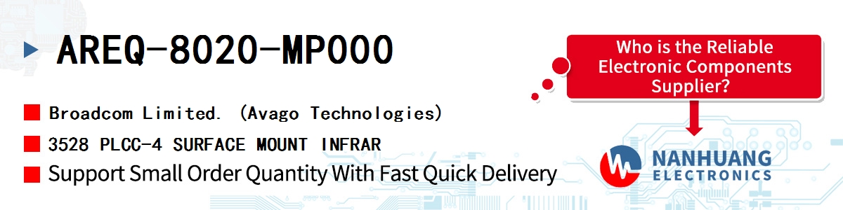 AREQ-8020-MP000 AVAGO 3528 PLCC-4 SURFACE MOUNT INFRAR