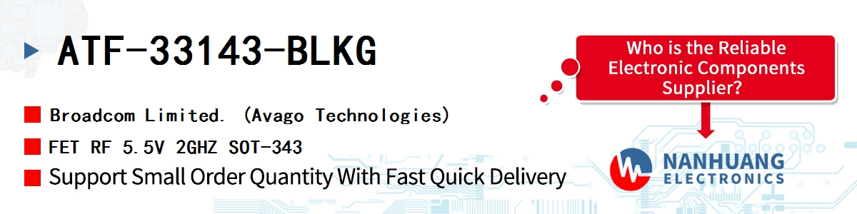 ATF-33143-BLKG AVAGO FET RF 5.5V 2GHZ SOT-343