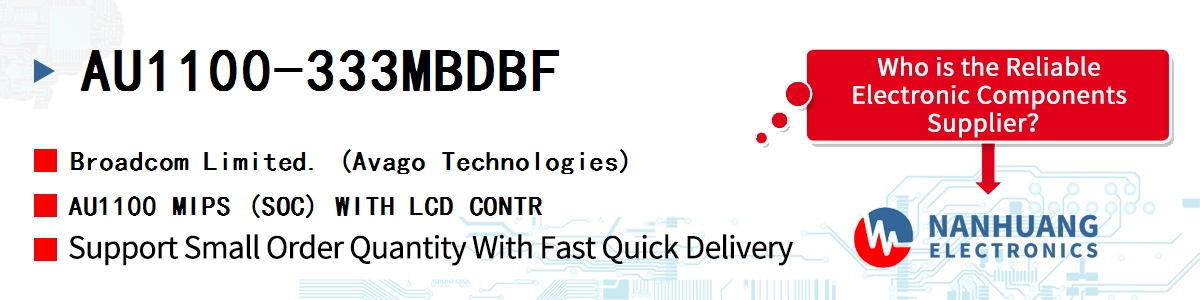 AU1100-333MBDBF AVAGO AU1100 MIPS (SOC) WITH LCD CONTR