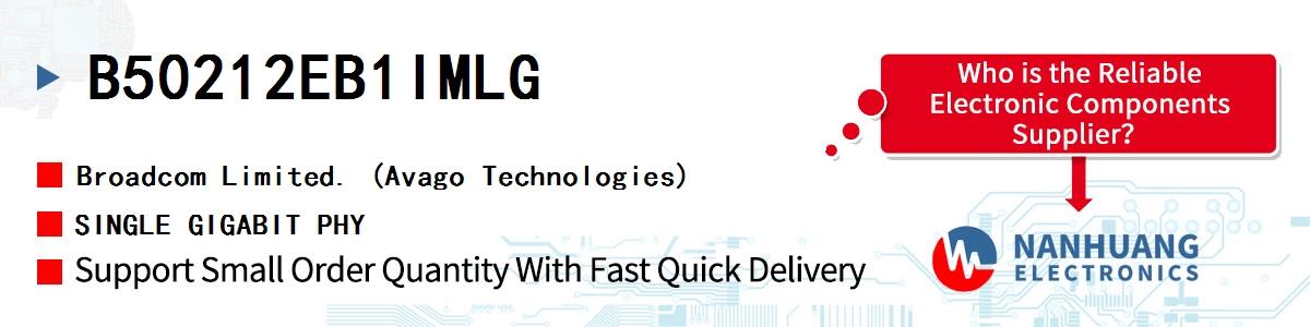 B50212EB1IMLG AVAGO SINGLE GIGABIT PHY