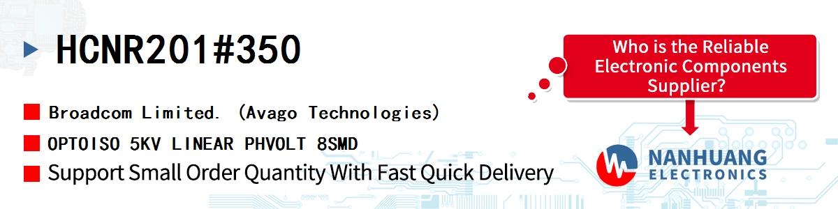HCNR201#350 AVAGO OPTOISO 5KV LINEAR PHVOLT 8SMD