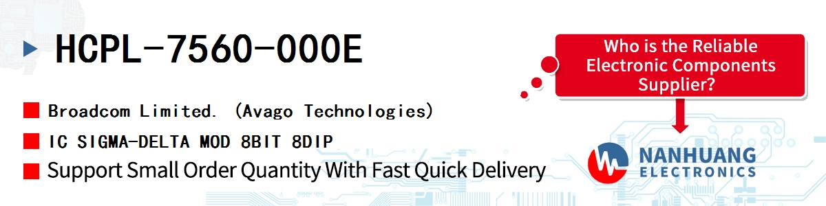 HCPL-7560-000E AVAGO IC SIGMA-DELTA MOD 8BIT 8DIP