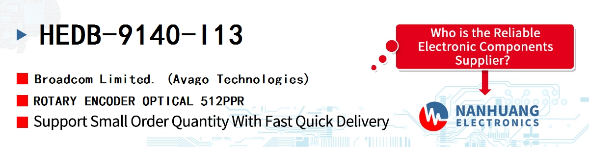HEDB-9140-I13 AVAGO ROTARY ENCODER OPTICAL 512PPR