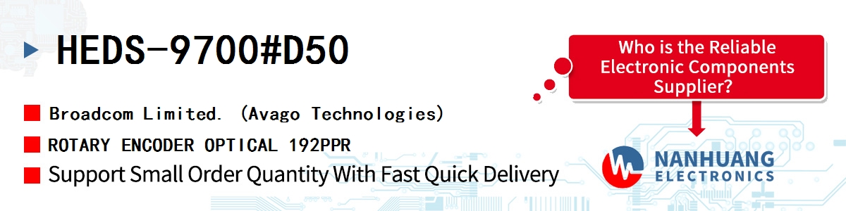 HEDS-9700#D50 AVAGO ROTARY ENCODER OPTICAL 192PPR