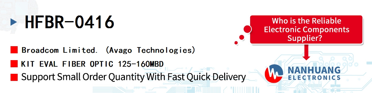 HFBR-0416 AVAGO KIT EVAL FIBER OPTIC 125-160MBD