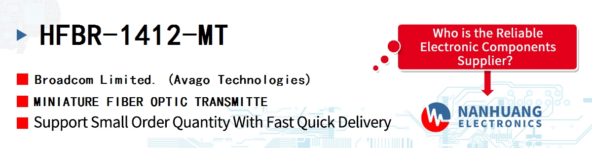 HFBR-1412-MT AVAGO MINIATURE FIBER OPTIC TRANSMITTE