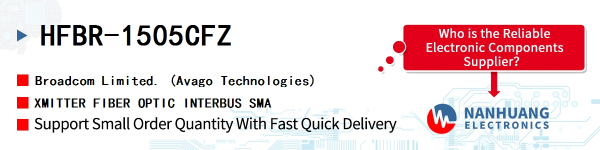 HFBR-1505CFZ AVAGO XMITTER FIBER OPTIC INTERBUS SMA