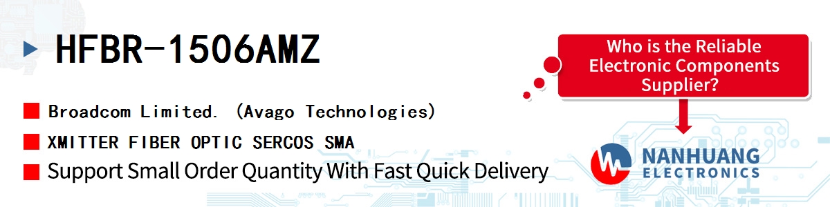 HFBR-1506AMZ AVAGO XMITTER FIBER OPTIC SERCOS SMA