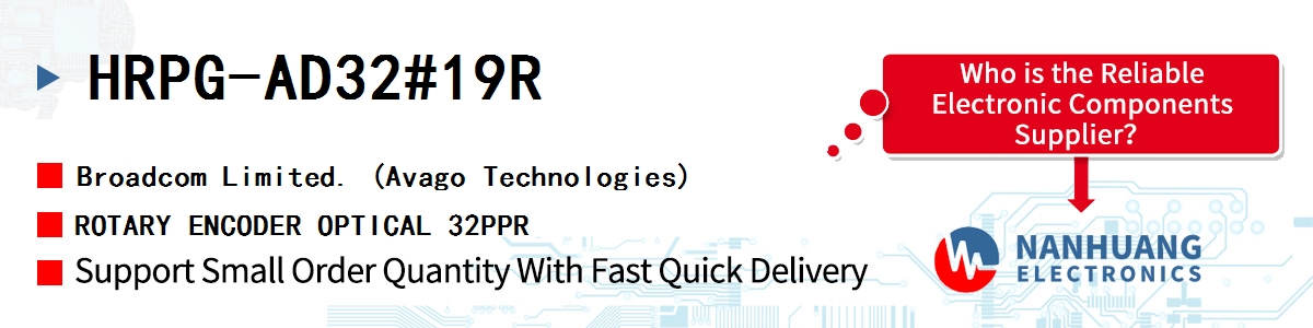 HRPG-AD32#19R AVAGO ROTARY ENCODER OPTICAL 32PPR