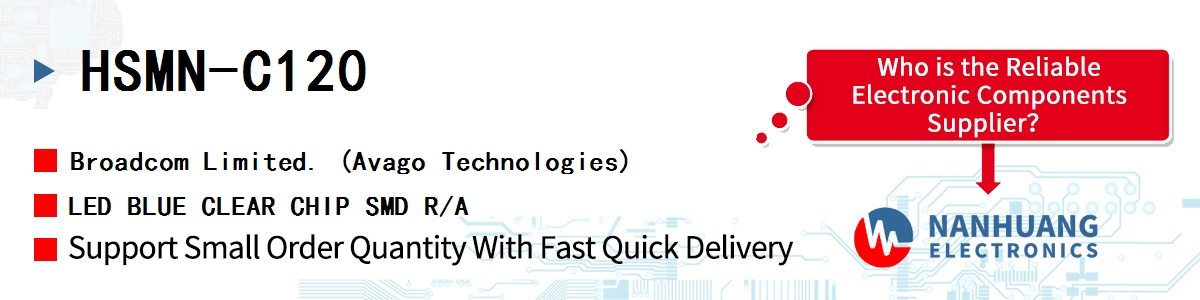 HSMN-C120 AVAGO LED BLUE CLEAR CHIP SMD R/A
