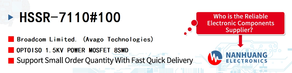 HSSR-7110#100 AVAGO OPTOISO 1.5KV POWER MOSFET 8SMD