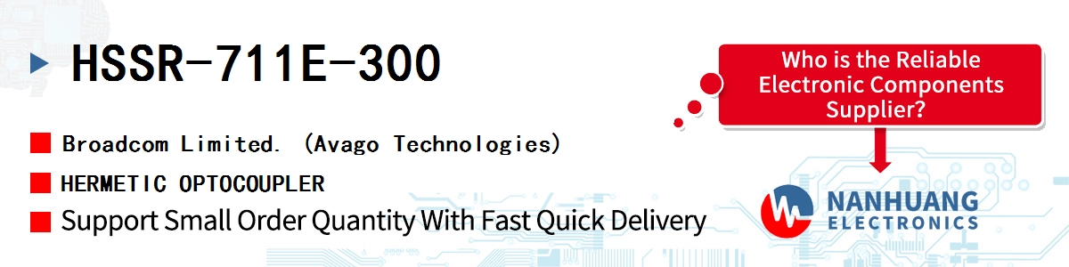 HSSR-711E-300 AVAGO HERMETIC OPTOCOUPLER