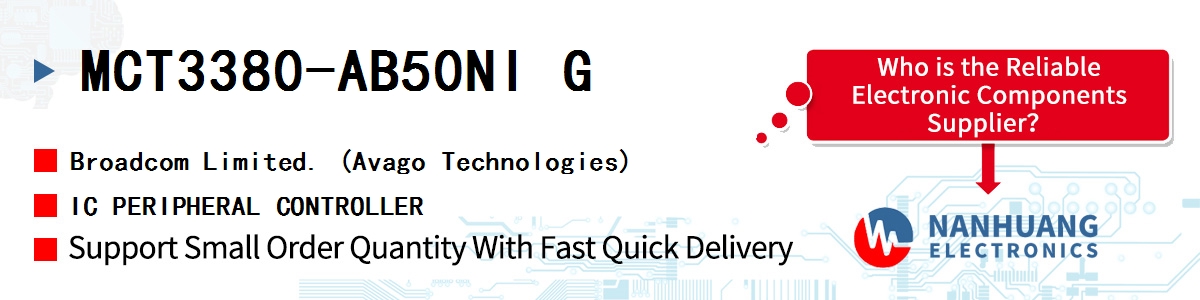 MCT3380-AB50NI G AVAGO IC PERIPHERAL CONTROLLER