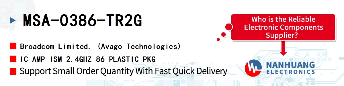 MSA-0386-TR2G AVAGO IC AMP ISM 2.4GHZ 86 PLASTIC PKG