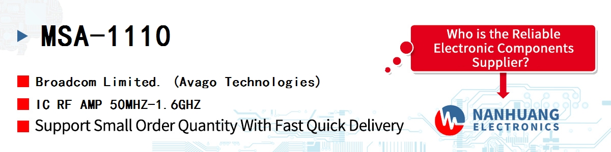 MSA-1110 AVAGO IC RF AMP 50MHZ-1.6GHZ
