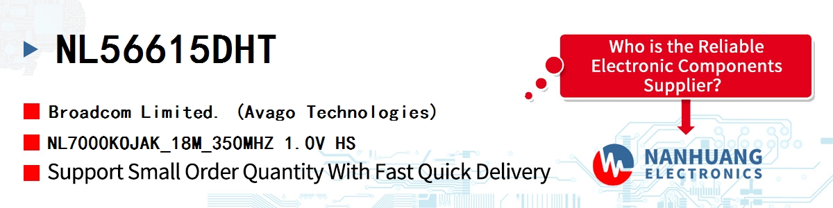NL56615DHT AVAGO NL7000KOJAK_18M_350MHZ 1.0V HS