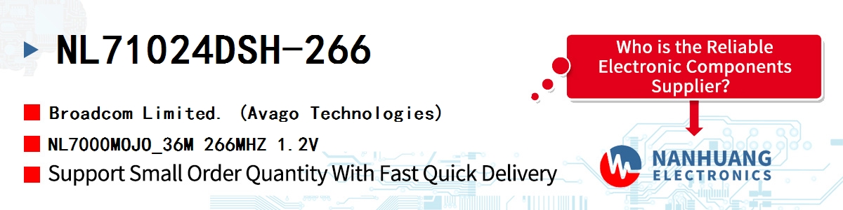 NL71024DSH-266 AVAGO NL7000MOJO_36M 266MHZ 1.2V