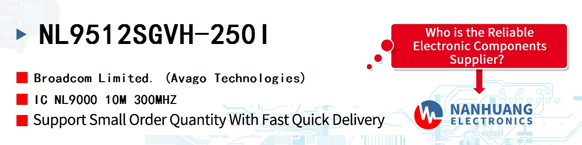 NL9512SGVH-250I AVAGO IC NL9000 10M 300MHZ