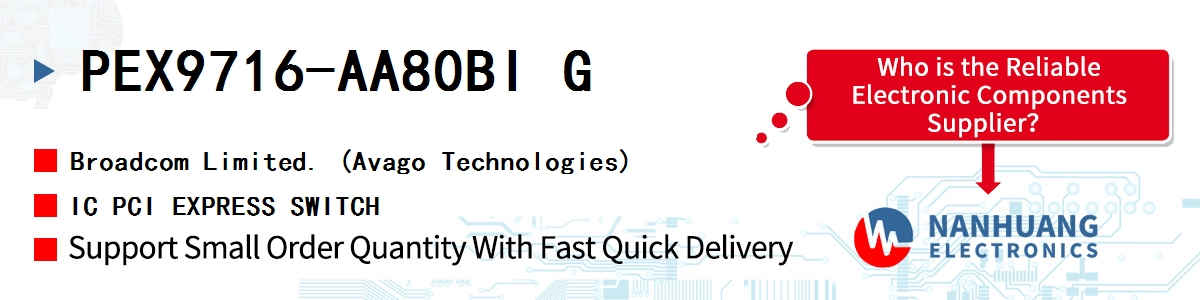 PEX9716-AA80BI G AVAGO IC PCI EXPRESS SWITCH